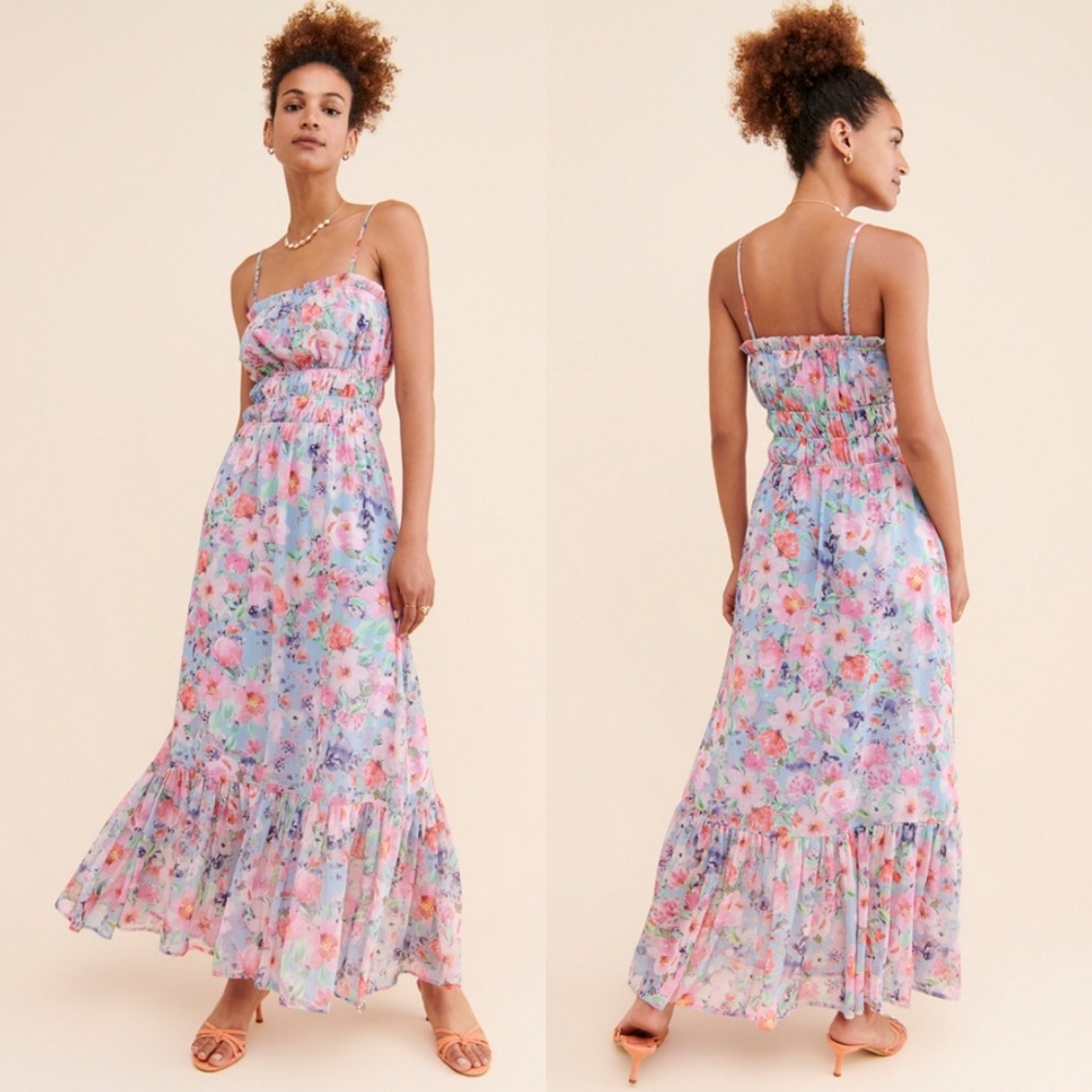Lost + Wander Size S Monet's Garden Maxi Dress